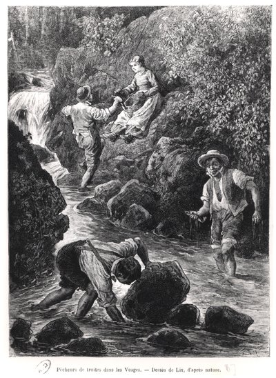 Fishing for Trout in the Vosges by Frederic Theodore Lix